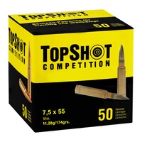 7,5x55 Vlm BT 11,3g/174grs., TOPSHOT Competition