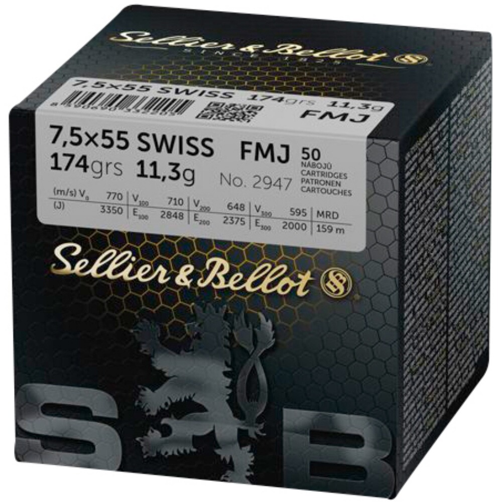 7,5x55 Vollmantel 11,3g/174grs.