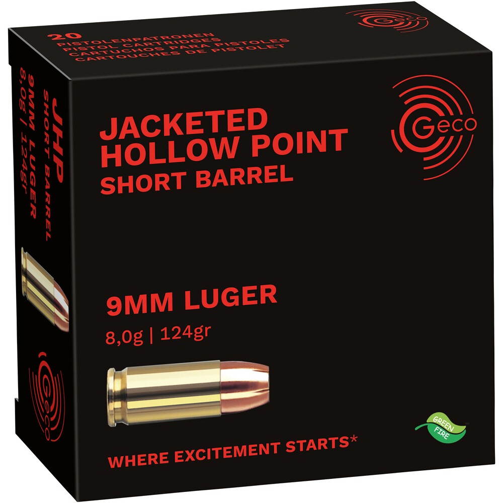9 mm Luger HP 8,0g/124grs.