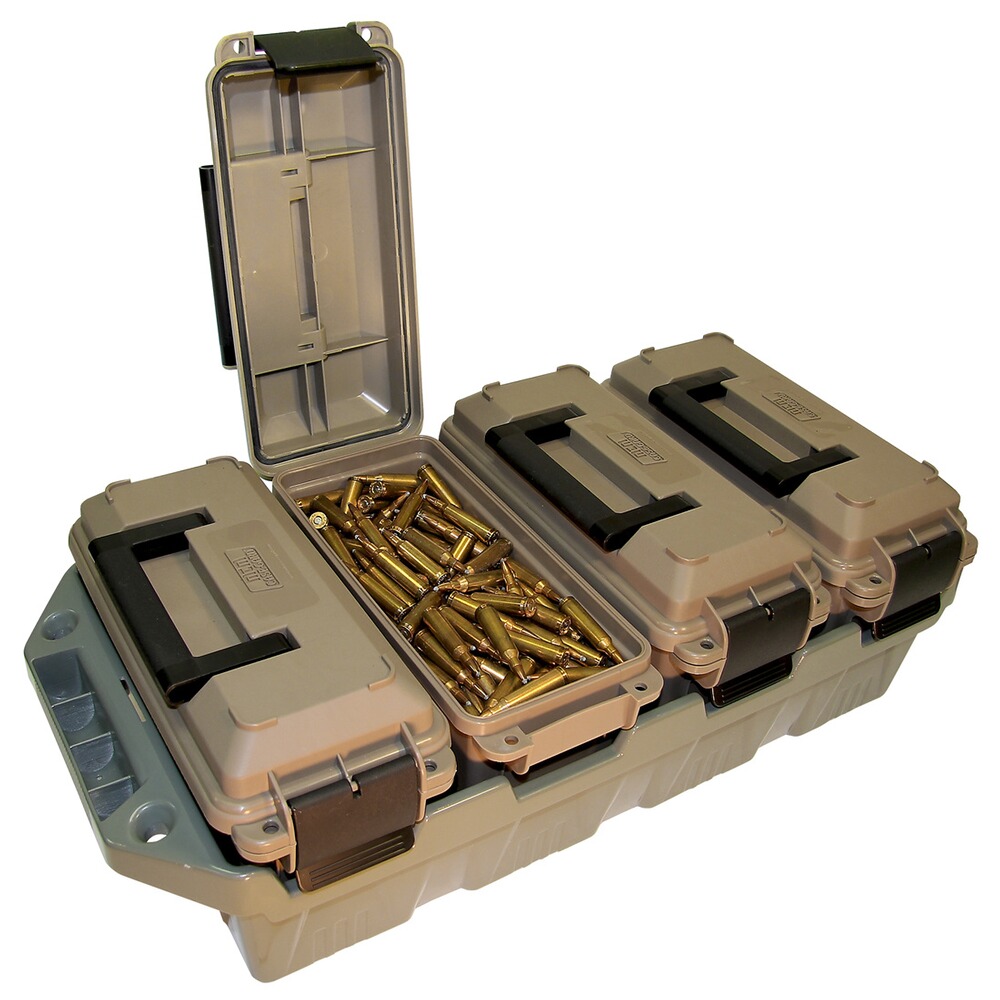 Munitionstransportkiste mit 4 Boxen, MTM