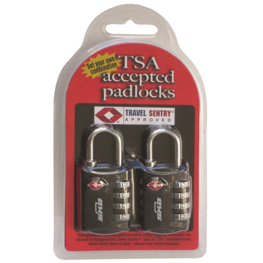TSA-Kombinations-Vorhängeschloss – 2er-Pack