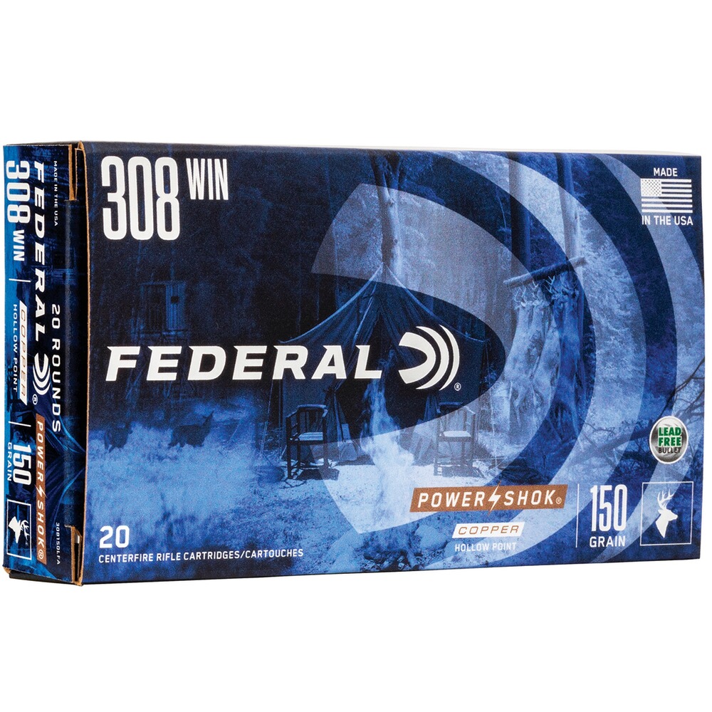 .308 Win. Federal Power Shok Copper HP 9,7g/150grs.