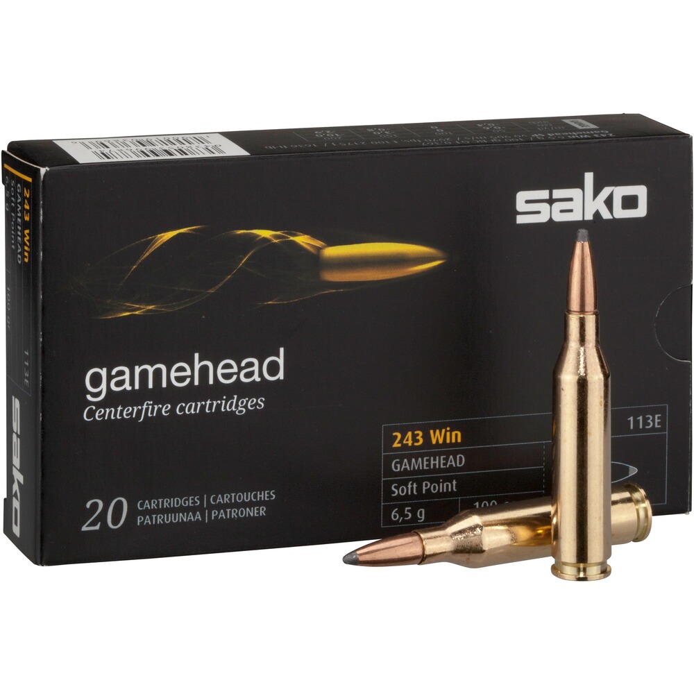 .243 Win. Gamehead SP 6,5g/100grs.