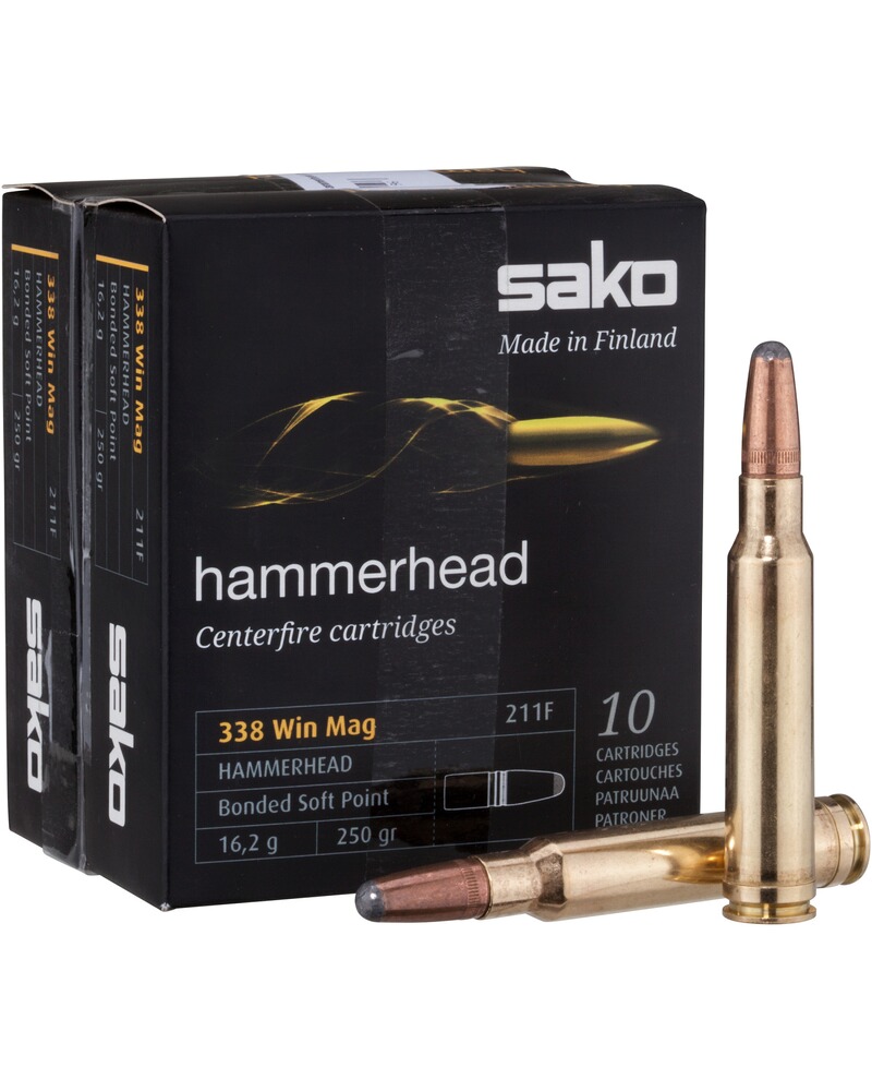 .338 Win. Mag. Hammerhead SP 16,2g/250grs.