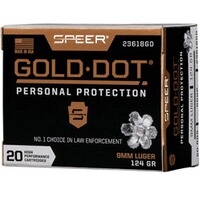 9mm Luger GD-Hohlspitzgeschoss 8,04 g/124grs. , Speer