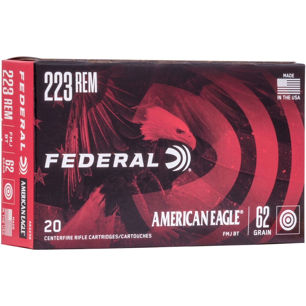 .223 Rem. American Eagle FMJ 62 grs.
