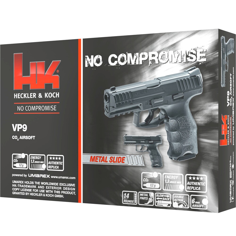 Airsoft Pistole VP9 CO2, Heckler & Koch