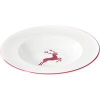 Pasta plate gourmet deer, Gmundner Keramik