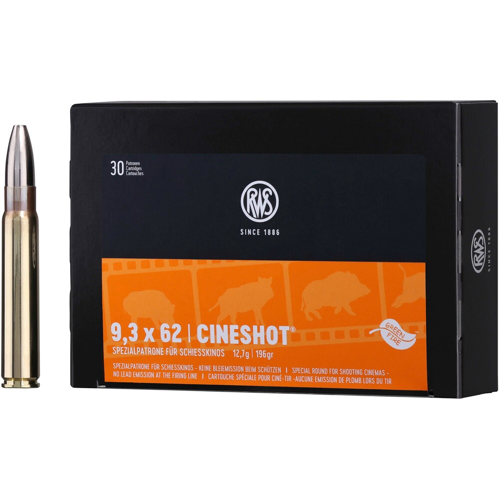 9,3x62 Cineshot 12,7g/196grs. 30 Stück