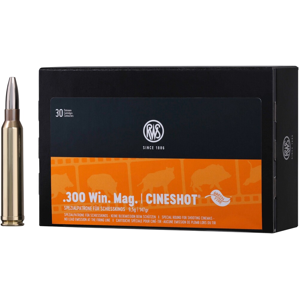 .300 Win. Mag. Cineshot 9,5g/147grs. 30 Stück