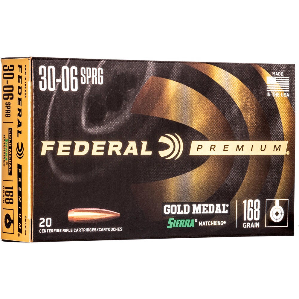 .30-06 Spr. Premium Gold Medal Sierra Match King 10,8g/168grs.