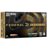 .300 Win. Mag. Premium Gold Medal Sierra Match King 11,7g/180grs., Federal Ammunition