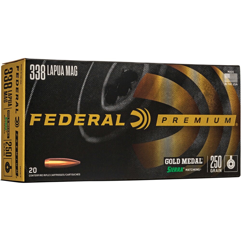 .338 Lapua Mag. Premium Gold Medal Sierra Match King 16,2g/250grs.