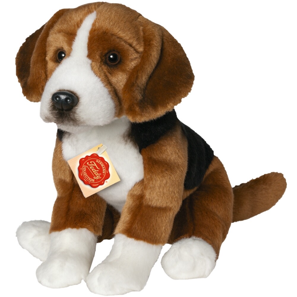 Plüschtier Beagle sitzend, 29 cm