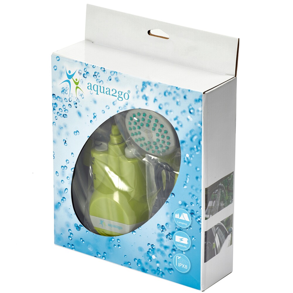 Douche de camping rechargeable, Aqua2go