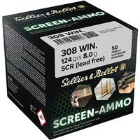 .308 Win. Screen-Ammo SCR Zinc 8.0g/124grs., Sellier & Bellot