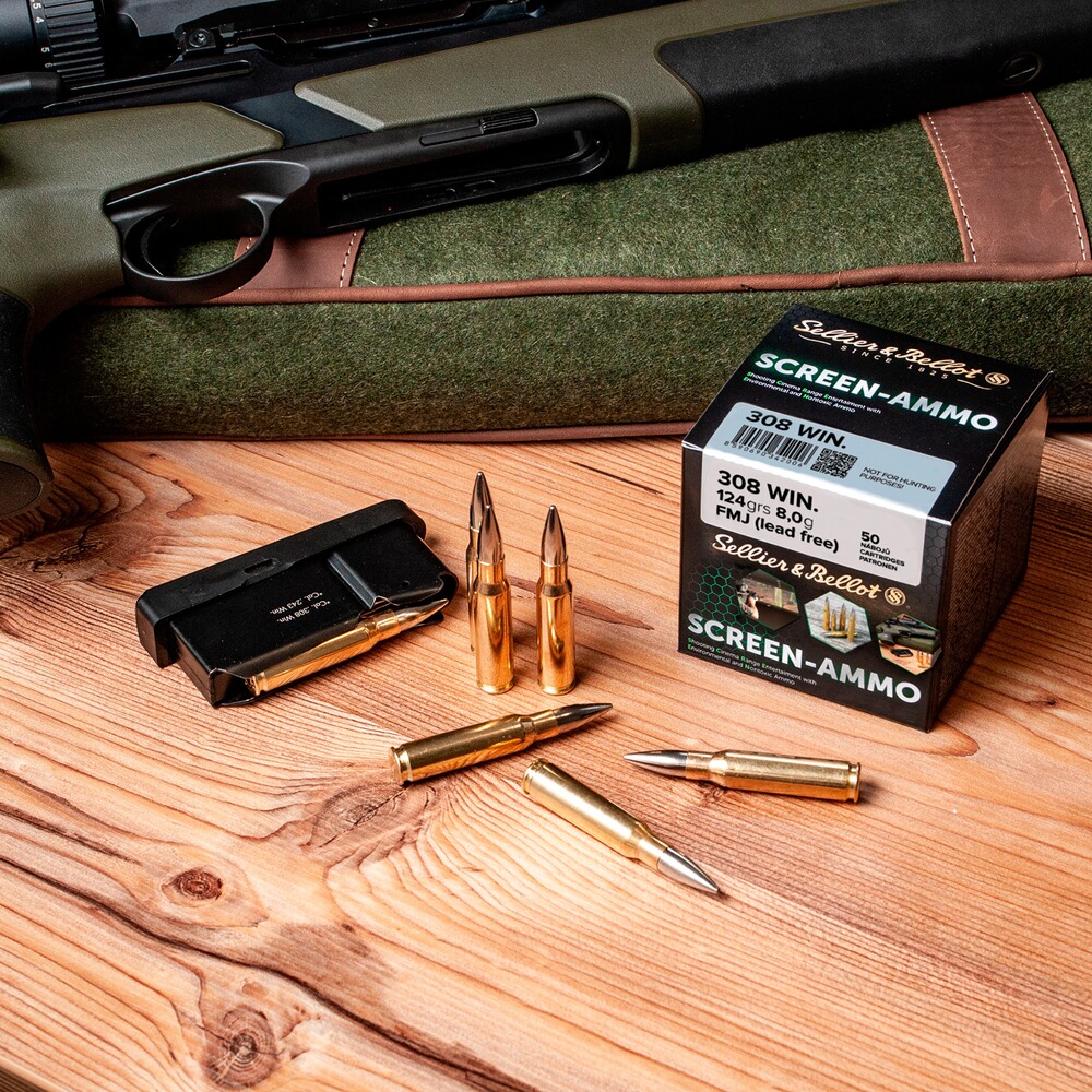 .30-06 Spr. Screen-Ammo SCR Zink 8,0g/124grs., Sellier & Bellot