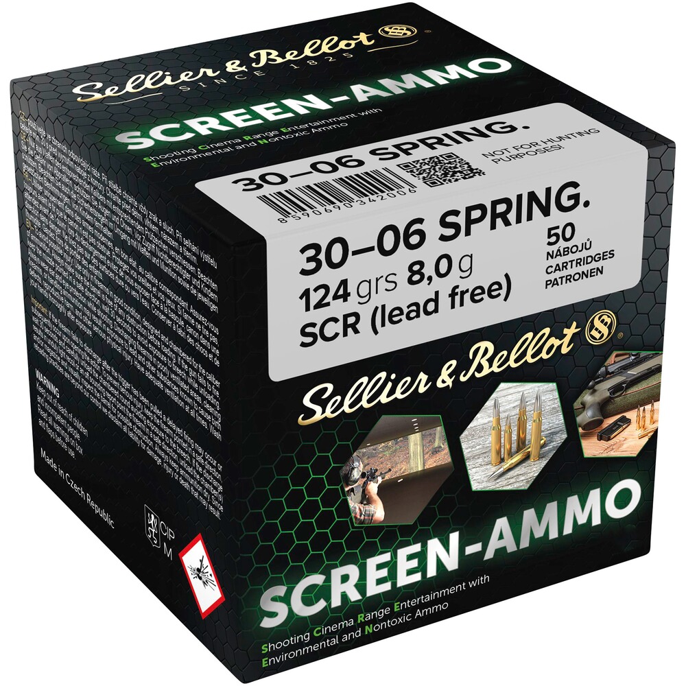 .30-06 Spr. Screen-Ammo SCR Zink 8,0g/124grs.