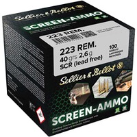 .223 Rem. Screen-Munitions SCR Zinc 2,6g/40grs., Sellier & Bellot