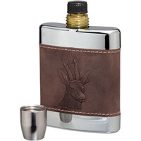 Hip flask 200 ml, deer, BEIER
