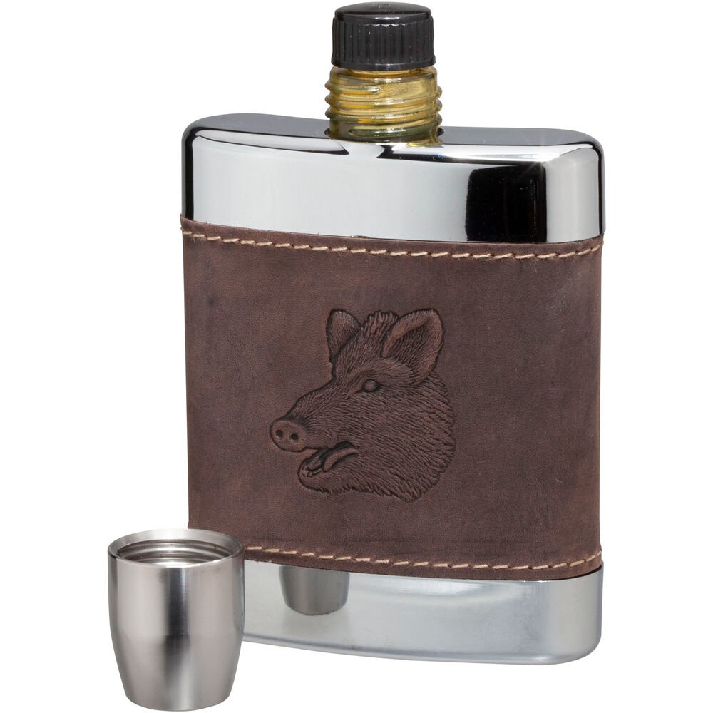 Hip flask 200 ml, deer, BEIER