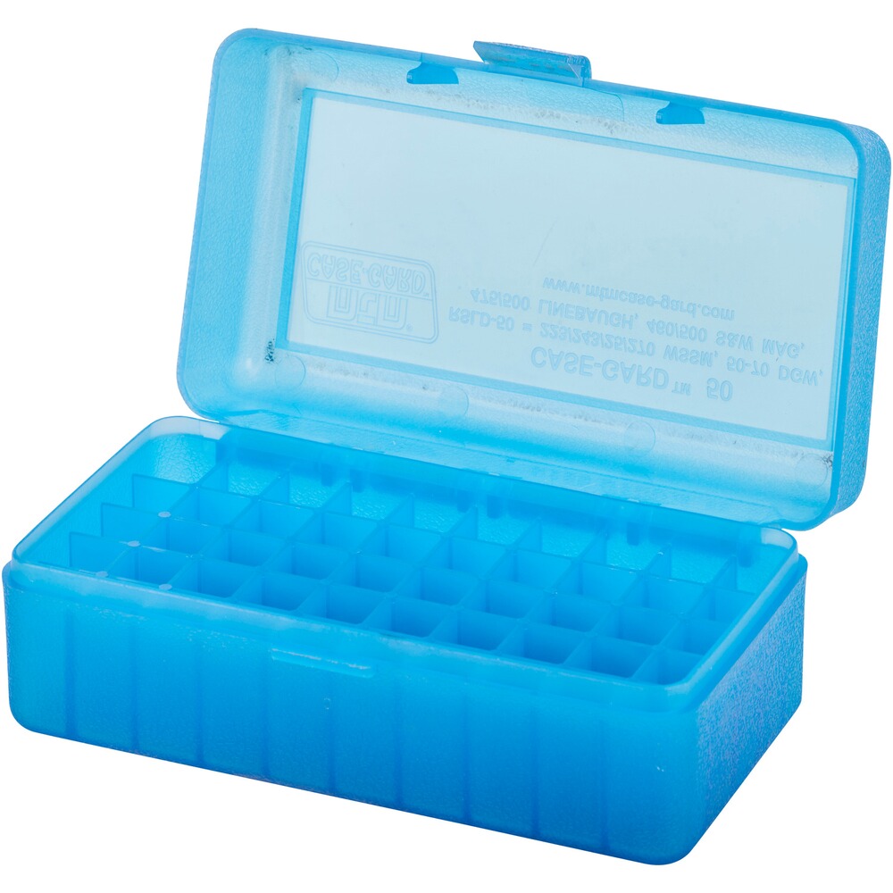 MTM Hinged lid box 500 S+W blue 50 pcs., MTM