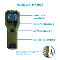 Handgerät MR-300 mit Butangaskartusche & Wirkstoffplättchen, THERMACELL