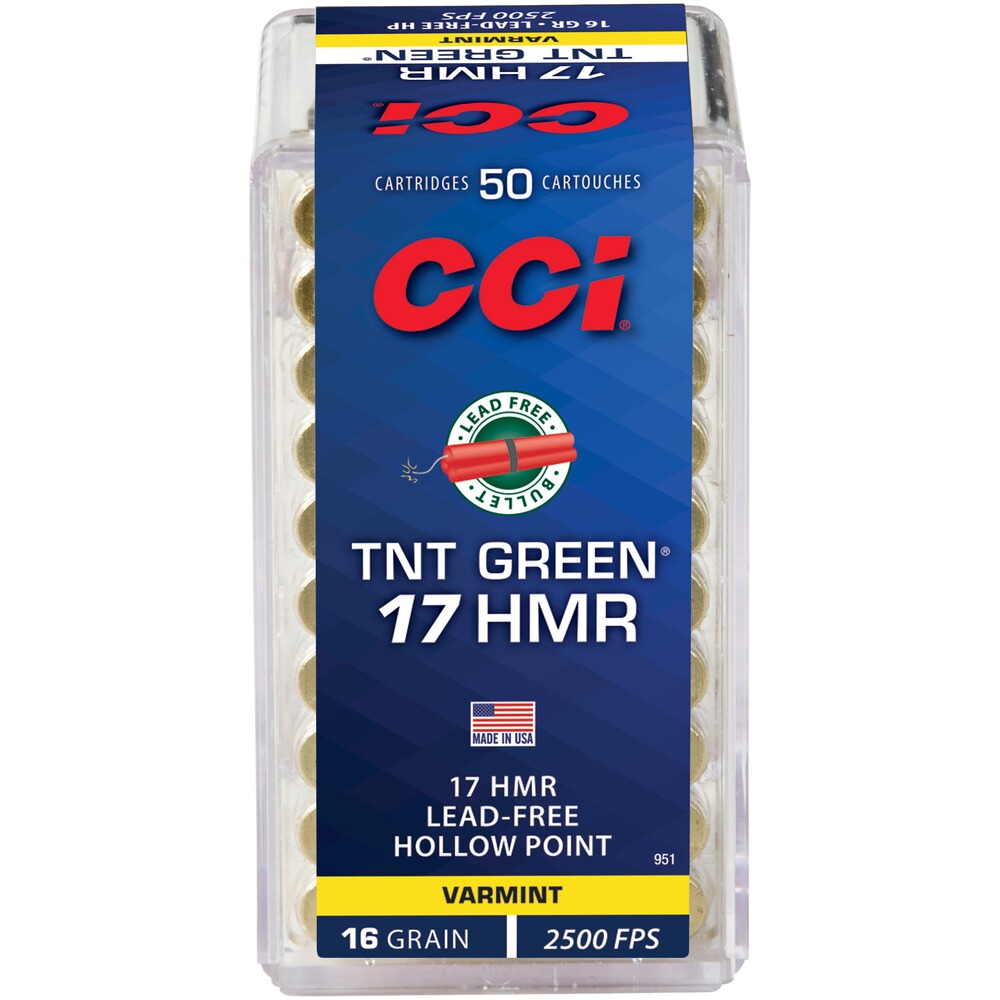 .17 HMR TNT Green HP 1/16 g/grs.