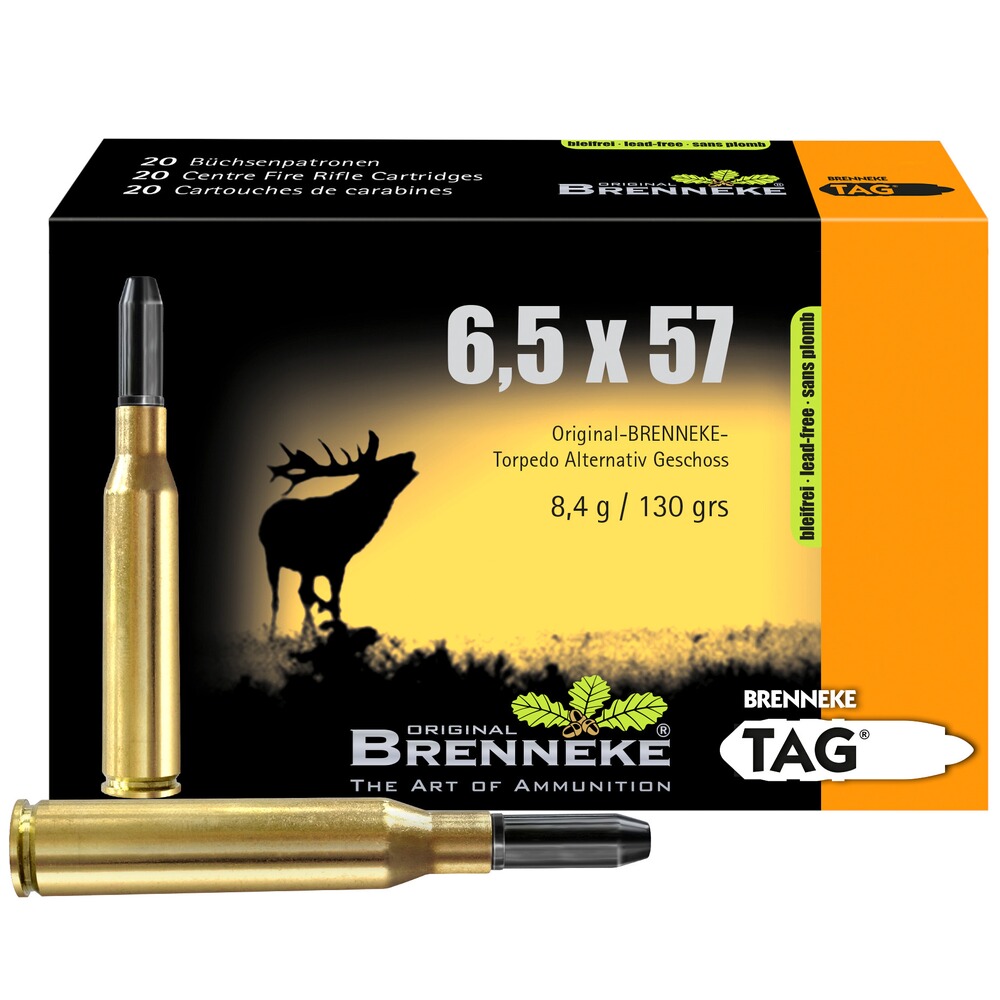 6,5x57 TAG bleifrei 8,4g/130grs.