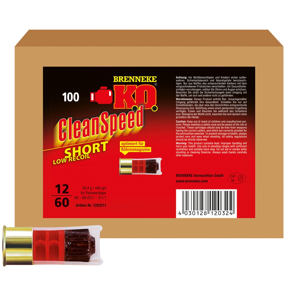 K.O. CleanSpeed Short für Repetierflinten 28,4g