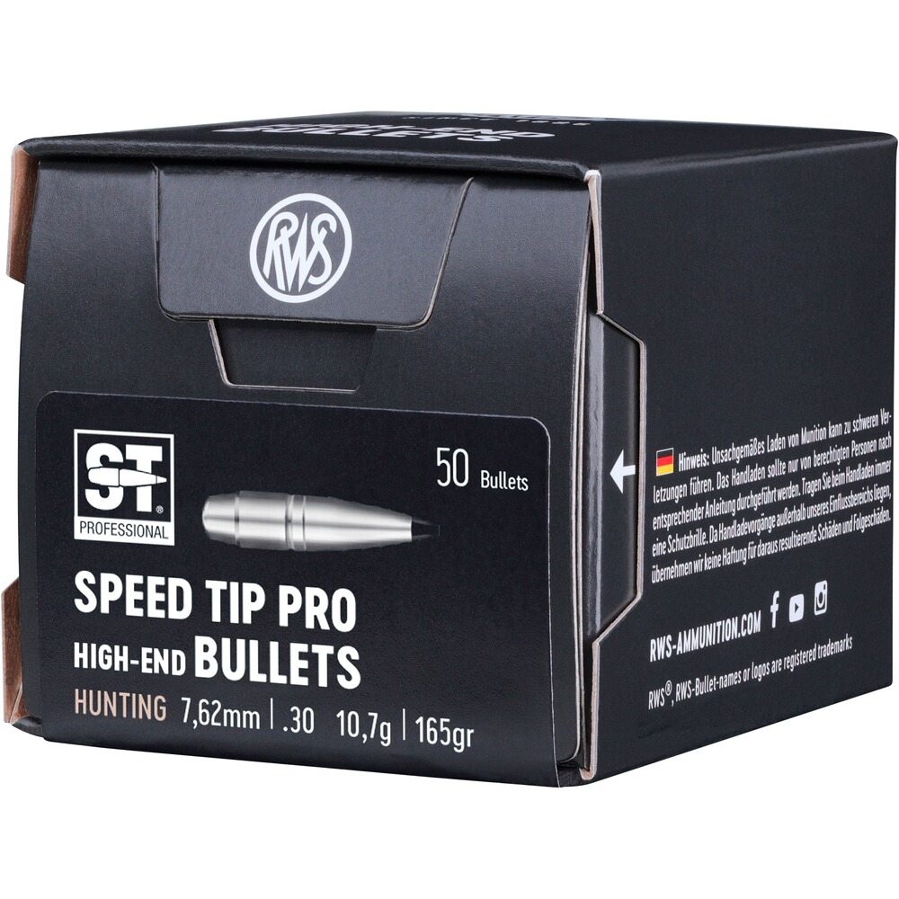 Geschosse .308 10,7g/165grs. Speed Tip Professional
