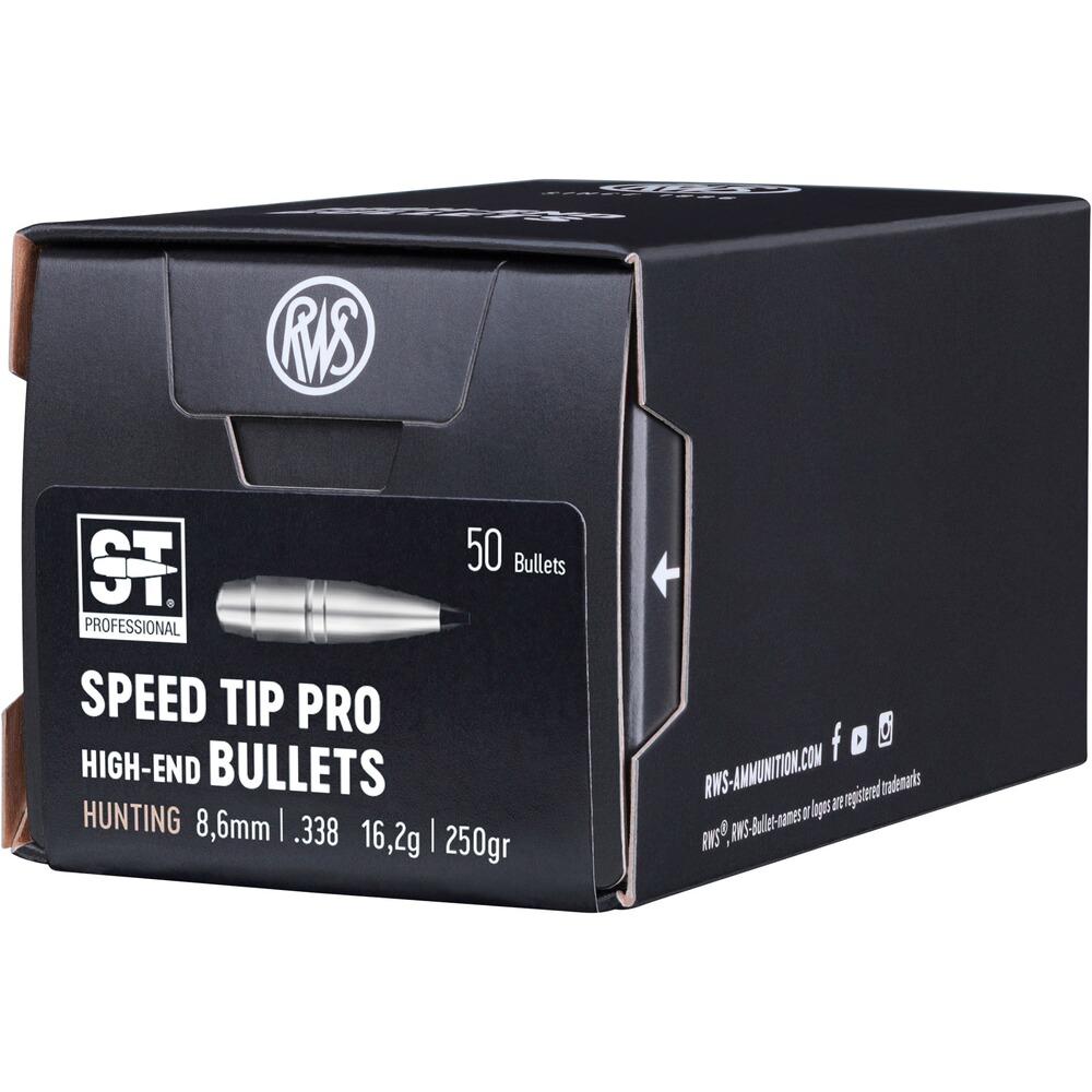 Geschosse .338 16,2g/250grs. Speed Tip Professional