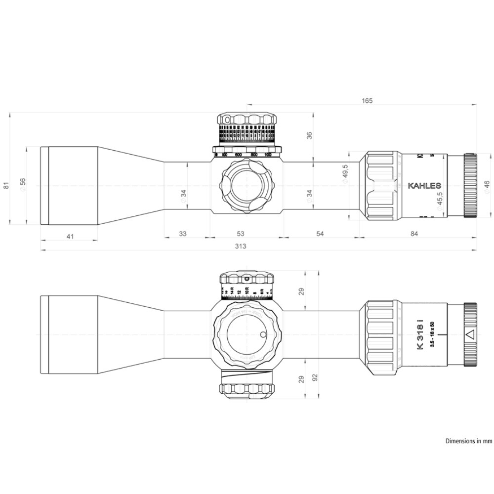 Zielfernrohr K318i 3,5-18x50, Kahles
