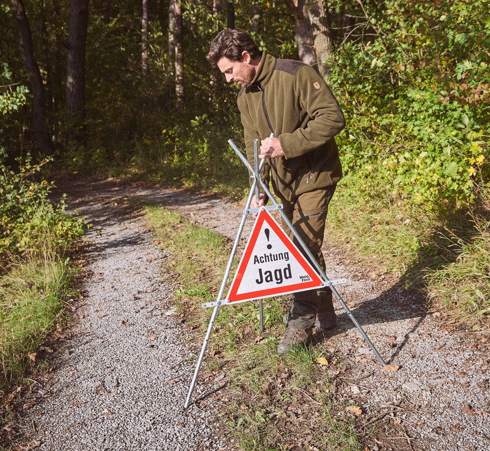 Warnschild – Achtung Jagd, Wald & Forst