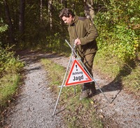 Warnschild – Achtung Jagd, Wald & Forst