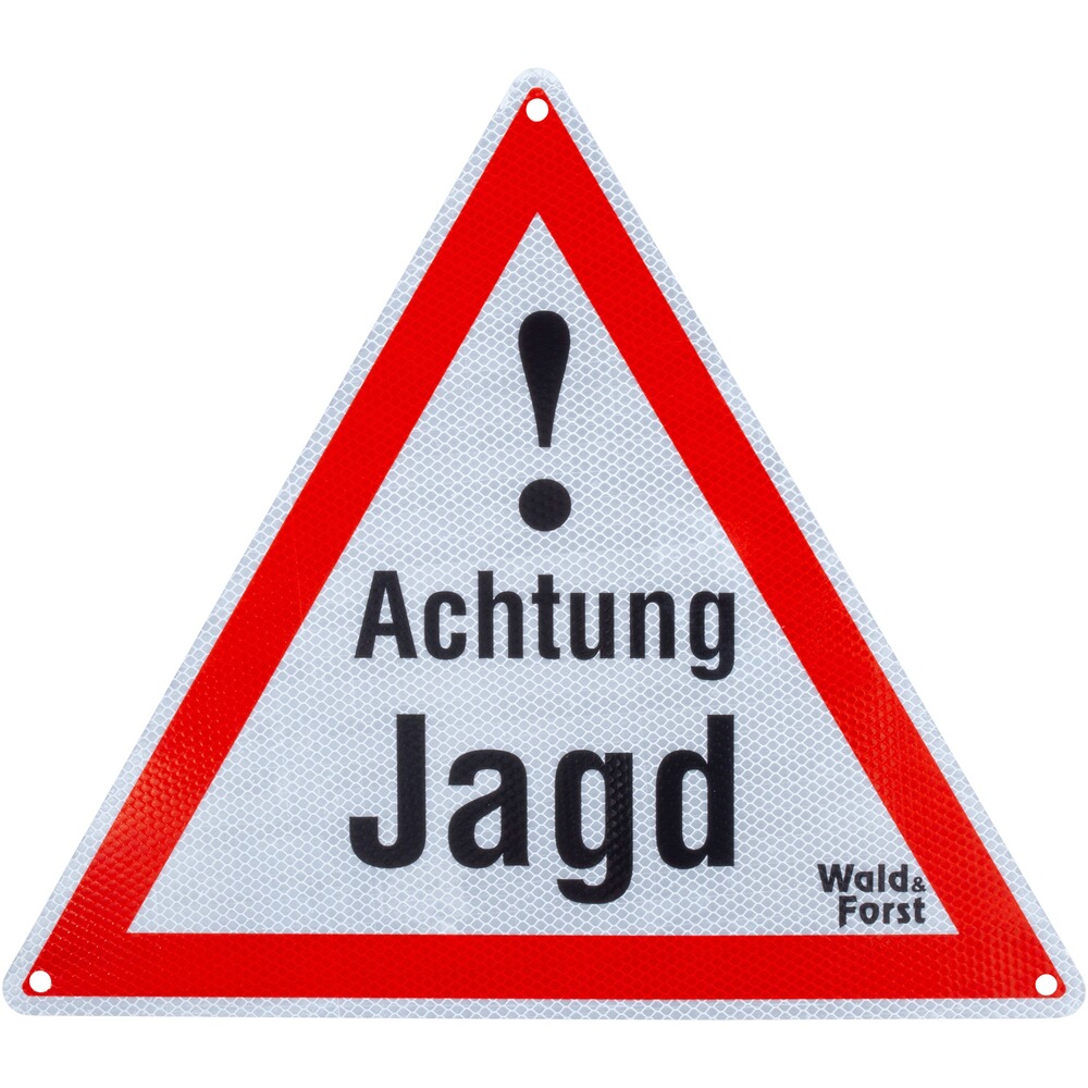 Warnschild – Achtung Jagd