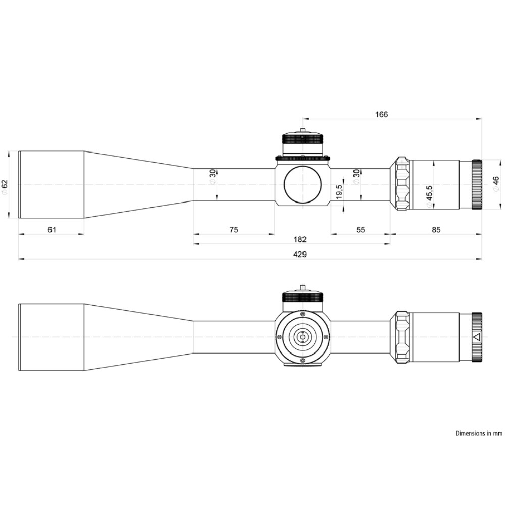 Zielfernrohr K1050 10–50x56, Kahles