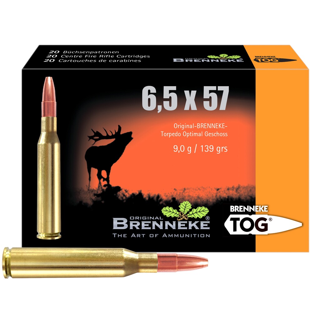 6,5x57 TOG 9,0g/139 grs.