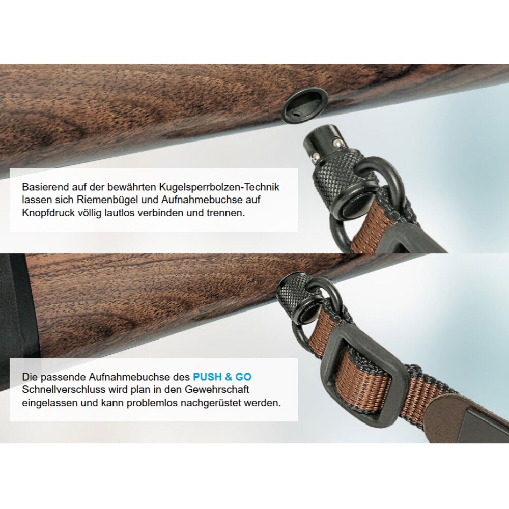 Sling swivel and bushing “Push & Go”, Halder