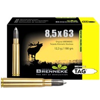 8,5x63 ÉTIQUETTE 12,3g/190grs., Brenneke