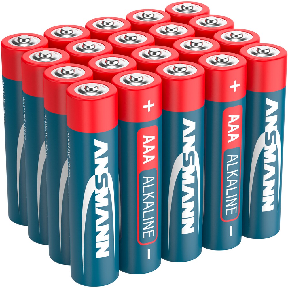 Battery Alkaline Micro AAA 20 pieces, Ansmann