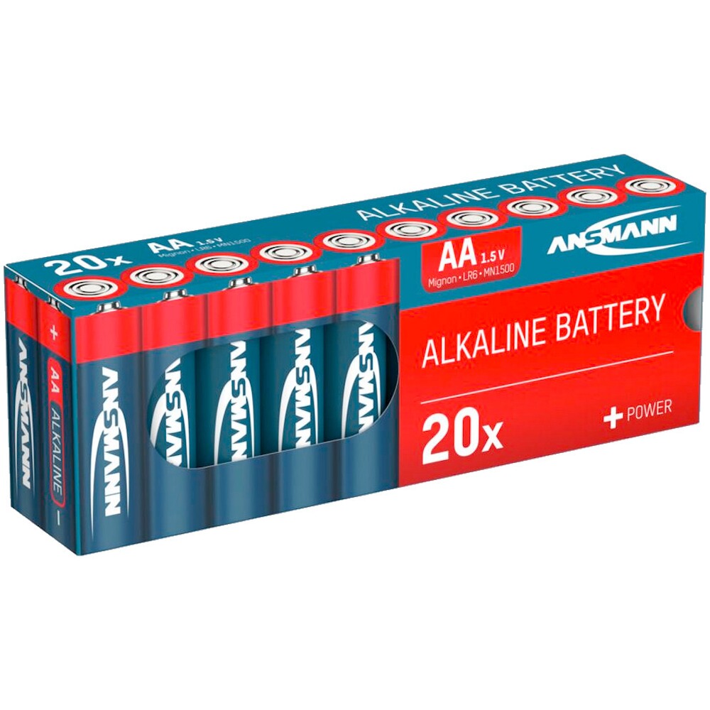 Alkaline Mignon AA battery 20 pieces, Ansmann