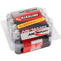 Pile alcaline Mignon AA 20 pièces, Ansmann