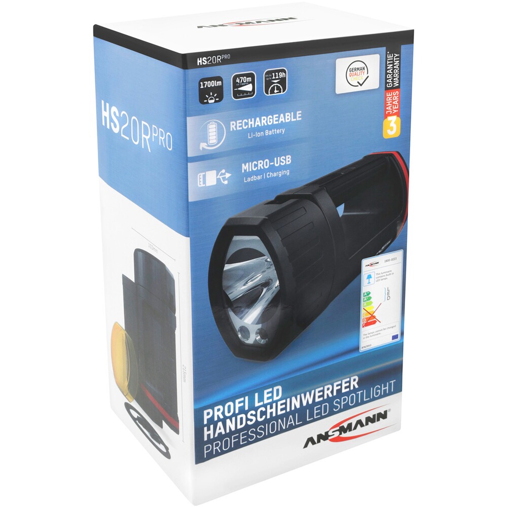 LED-Handscheinwerfer HS20R Pro, Ansmann