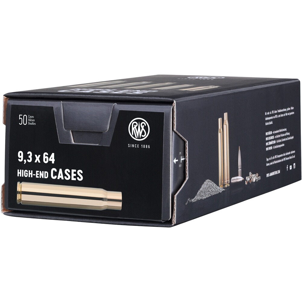 Hülsen 9,3x64 50 Stück