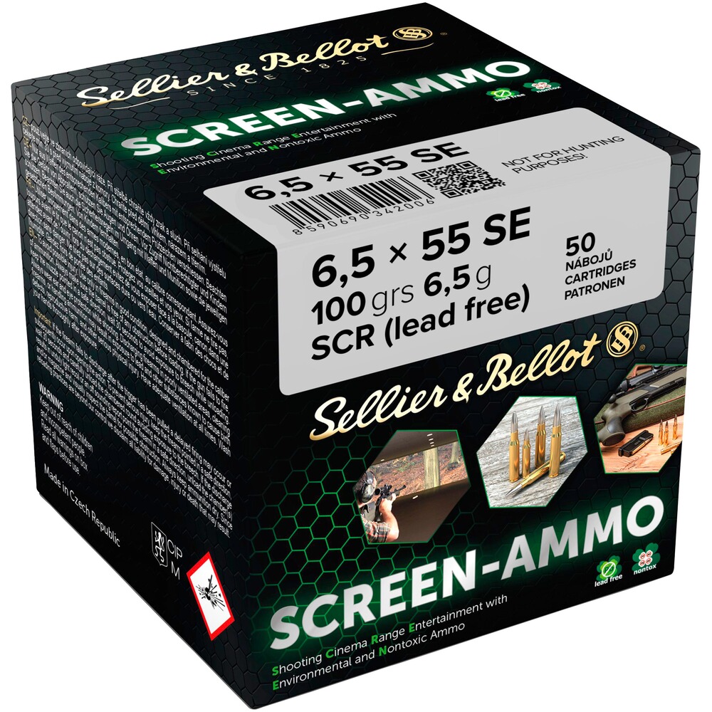 6,5x55 Screen-Ammo SCR Zink 6,5g/100grs.