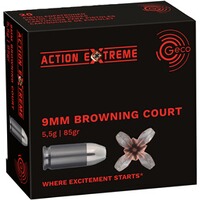 9 mm Browning Kurz Hohlspitz Action Extreme 5,5g/85grs., Geco