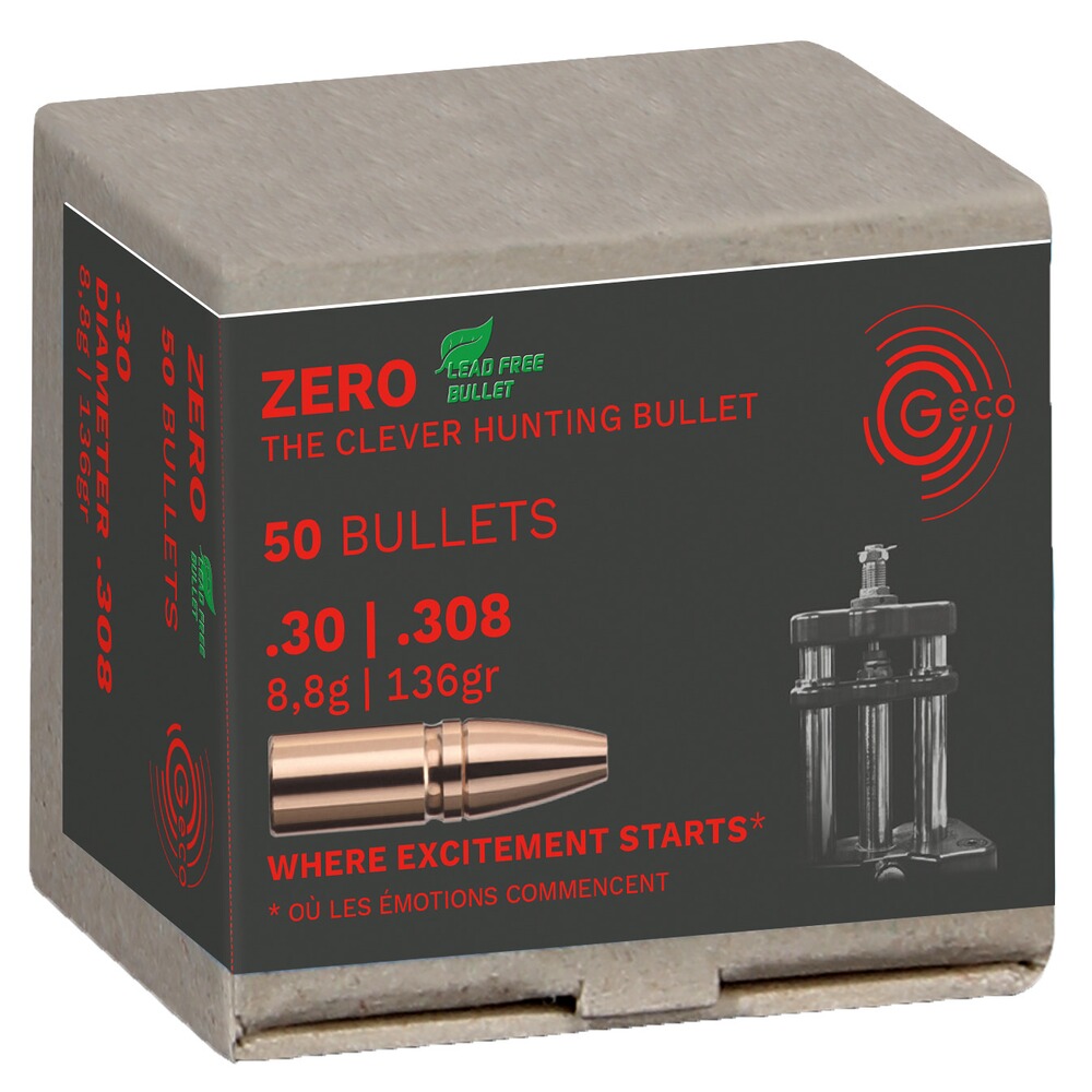 Geschosse .308 (7,62 mm) 8,8g/136grs. Zero, Geco