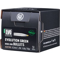 Geschosse .264 (6,5 mm) 6,0g/93grs. Evolution Green, RWS