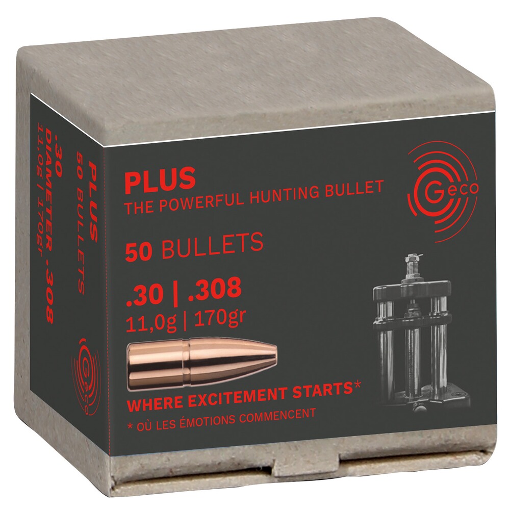 Geschosse .308 (7,62 mm) 11,0g/170grs. Plus, Geco